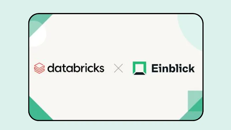 CA-based Databricks Acquired Einblick. The deal's total value was not made public. In order to help non-technical users gain data insights from their early research experience at research institutions like MIT and Brown, Einblick was founded in 2019 by Emanuel Zgraggen, Philipp Eichmann, and others. Einblick uses natural language as a core UI paradigm.